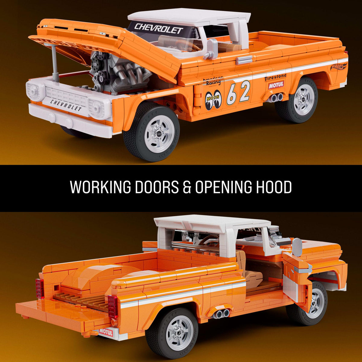 Mattel Brick Shop Hot Wheels Elite Serie Custom '62 Chevy Pickup