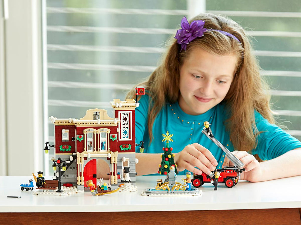 LEGO Creator Expert Brandweerkazerne in winterdorp - 10263