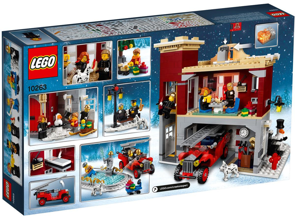 LEGO Creator Expert Brandweerkazerne in winterdorp - 10263