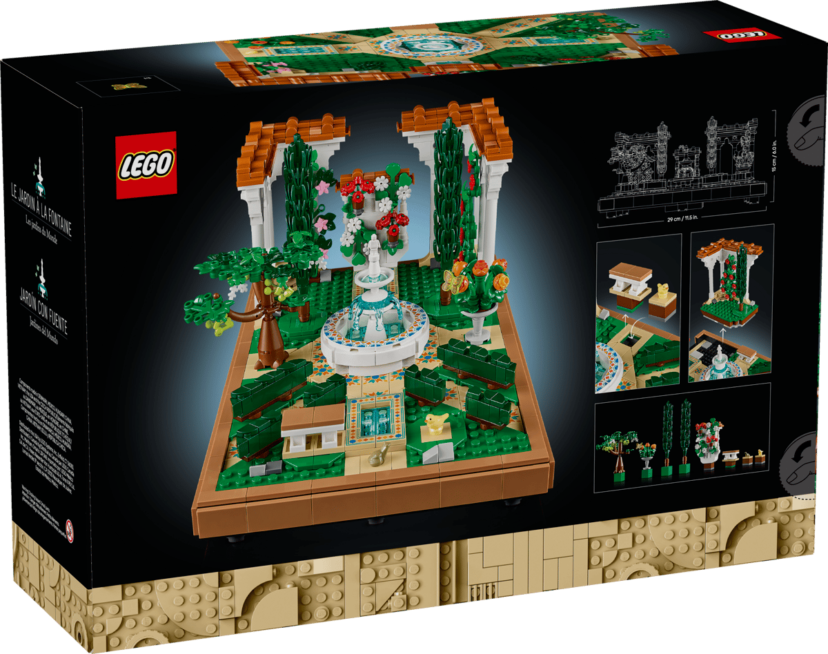 LEGO Icons Tuin met fontein - 10359
