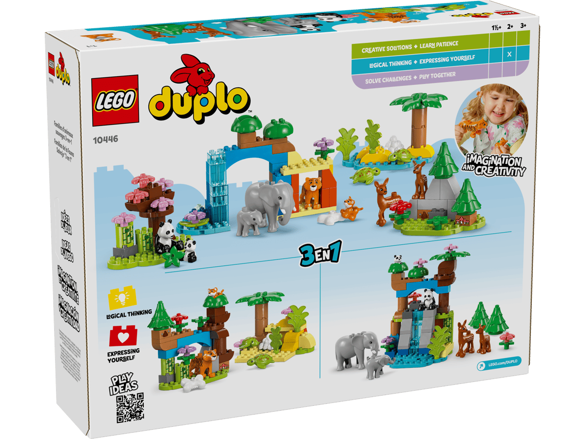 LEGO DUPLO 3-in-1 families van wilde dieren - 10446