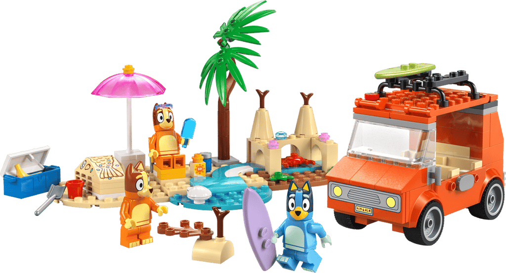 LEGO Bluey Bluey's autorit naar het strand - 11202