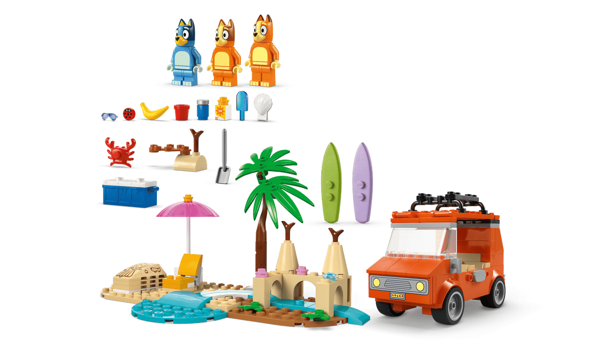 LEGO Bluey Bluey's autorit naar het strand - 11202