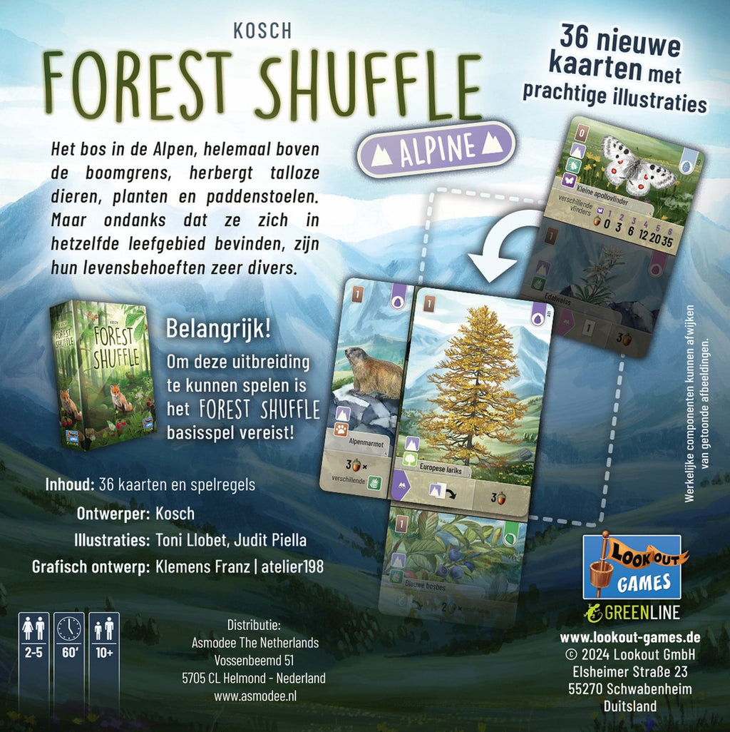 Forest Shuffle Uitbreiding: Alpine - Kaartspel (NL)
