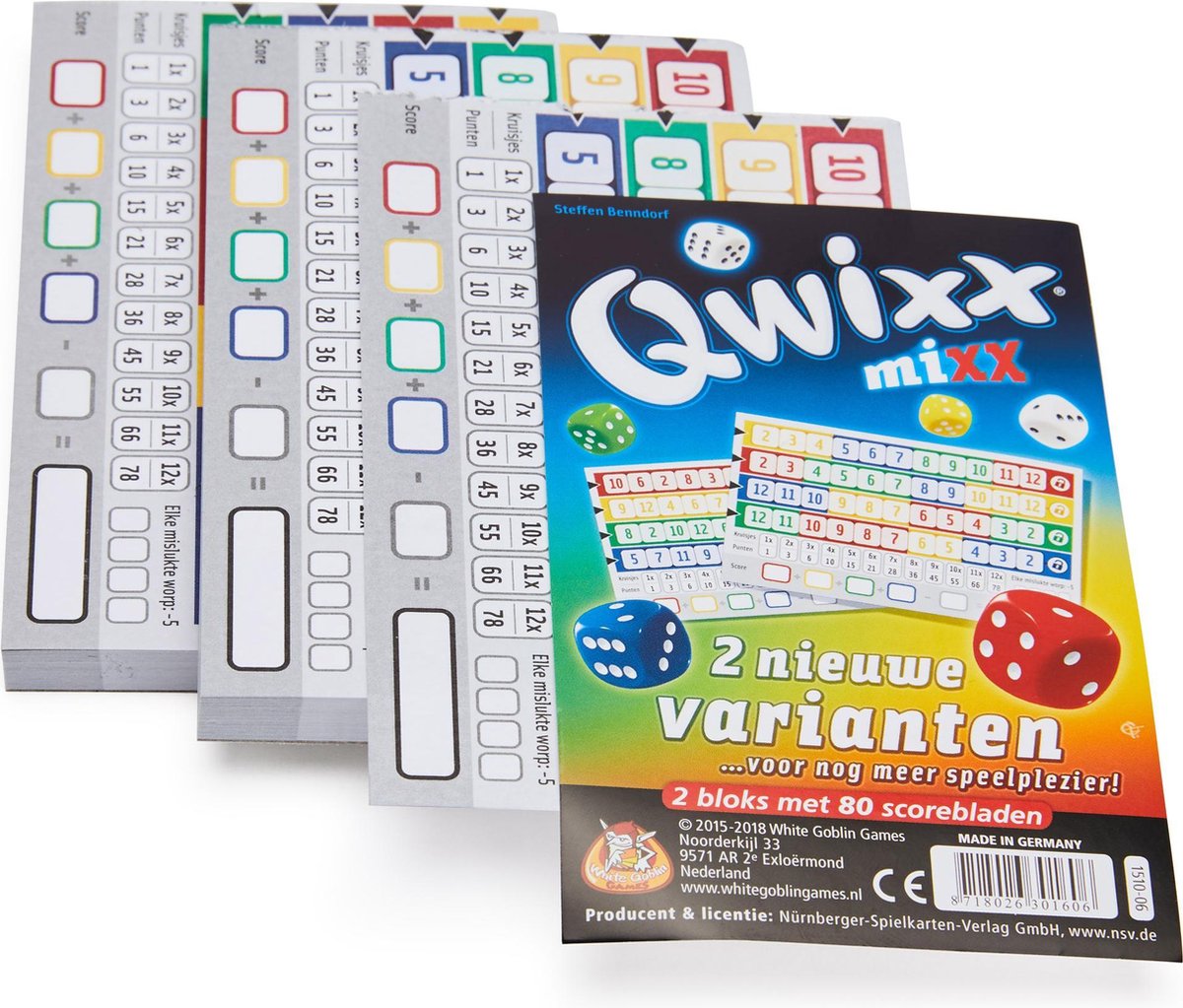 Qwixx Mixx - Dobbelspel