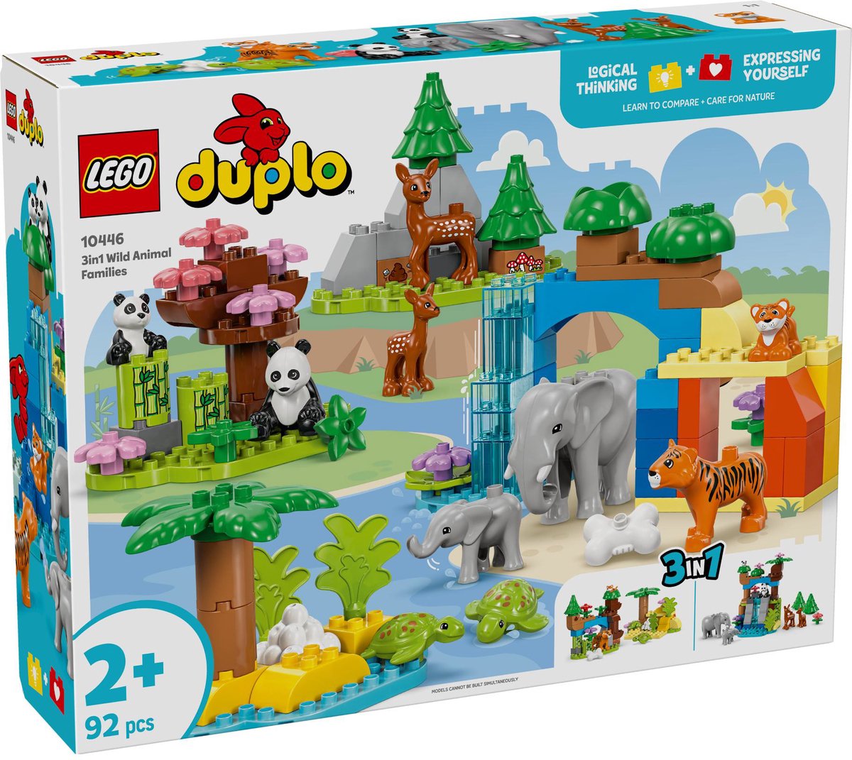 LEGO DUPLO 3-in-1 families van wilde dieren - 10446