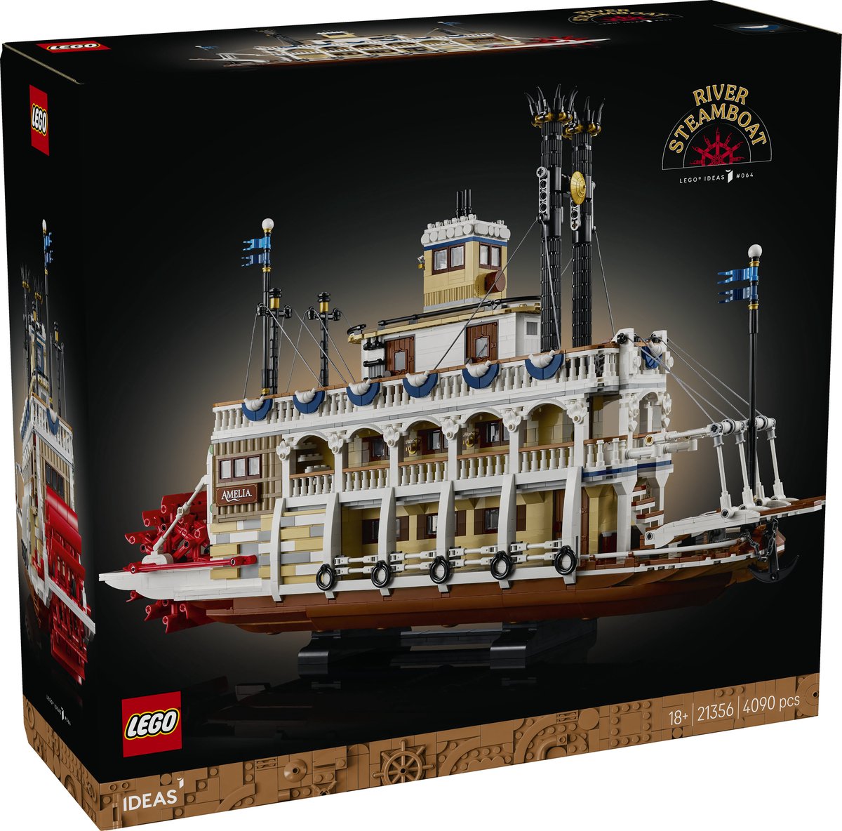LEGO Ideas Stoomboot - 21356