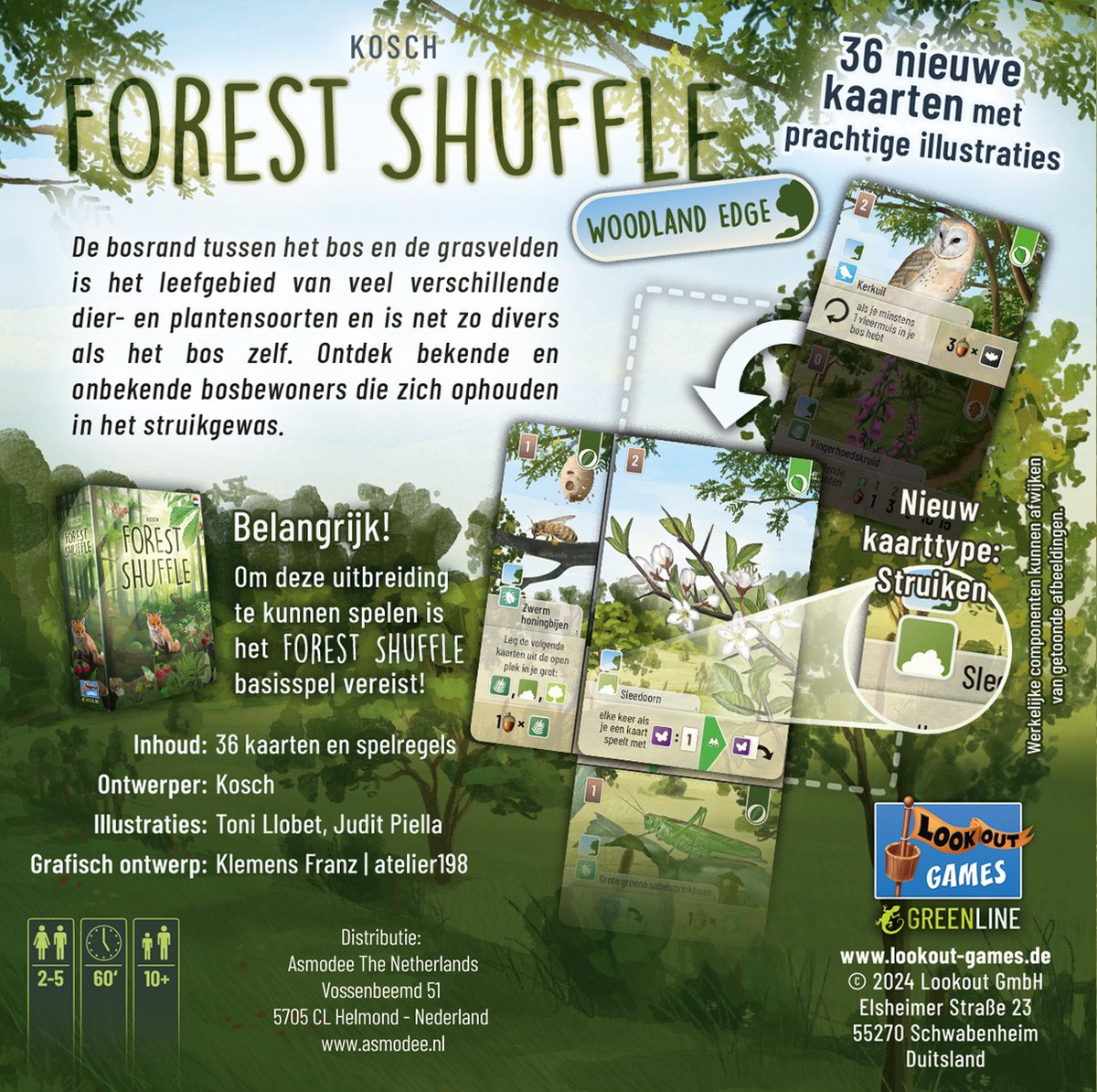 Forest Shuffle Uitbreiding: Woodland Edge - Kaartspel (NL)
