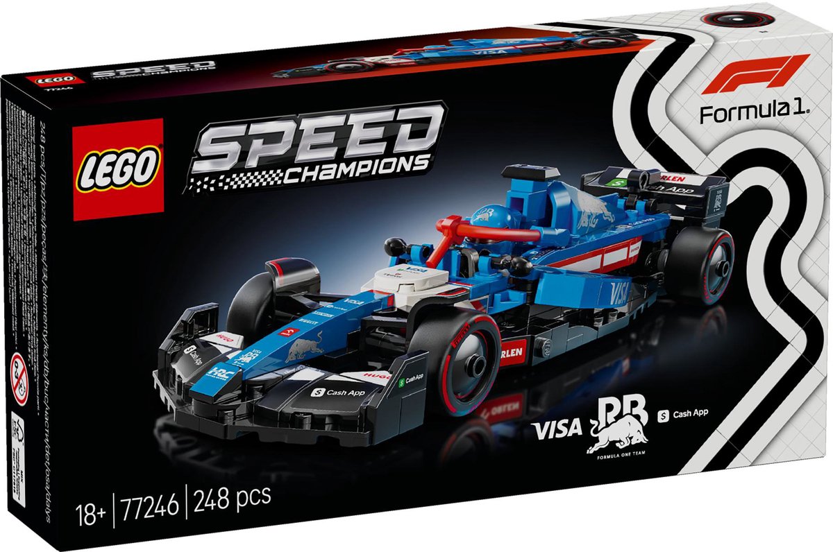 LEGO Speed Champions Visa Cash App RB VCARB 01 F1 racewagen - 77246