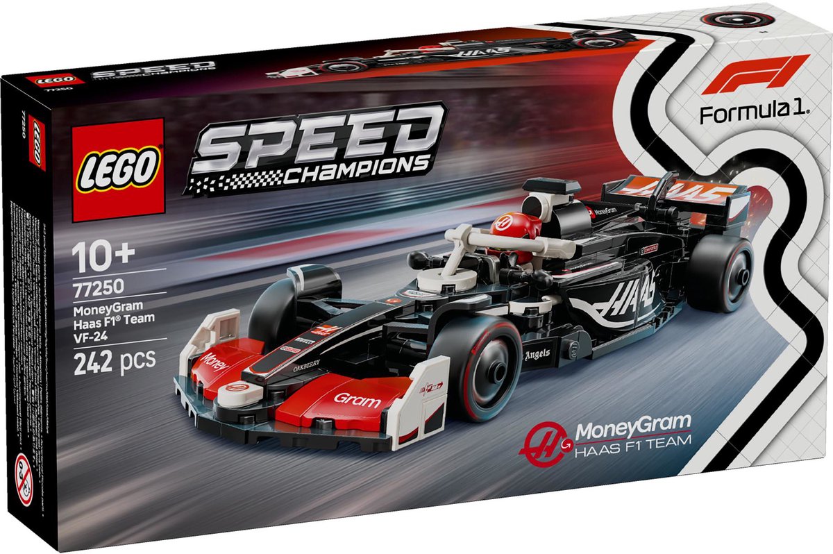 LEGO Speed Champions MoneyGram Haas F1 Team VF-24 racewagen - 77250