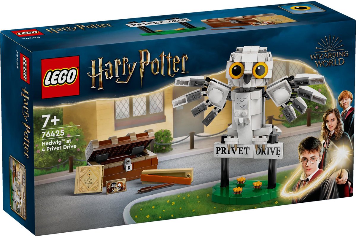LEGO Harry Potter Hedwig bij Ligusterlaan 4 - 76425