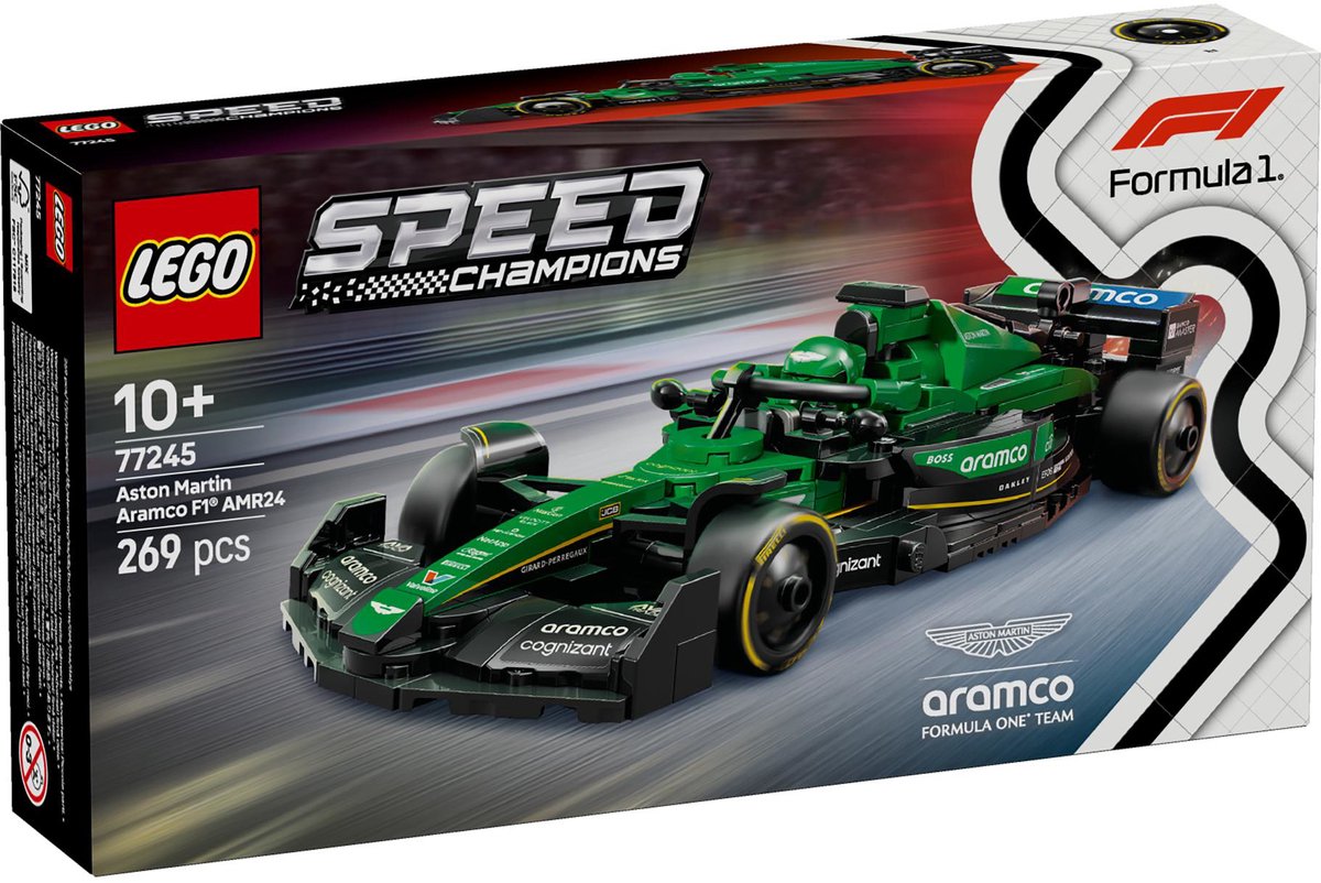 LEGO Speed Champions Aston Martin Aramco F1 AMR24 racewagen - 77245