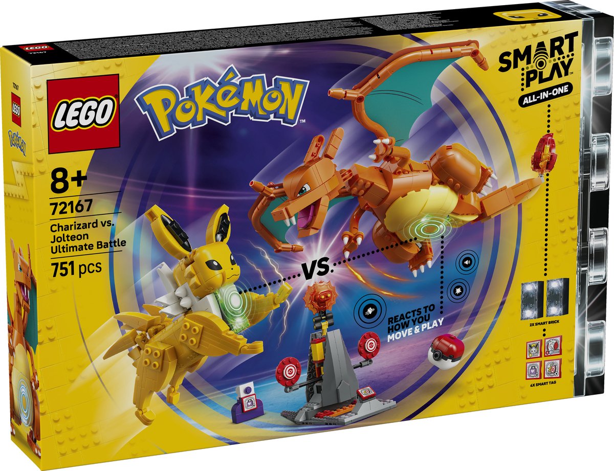 LEGO Pokémon SMART Play: Charizard vs. Jolteon ultieme strijd - 72167