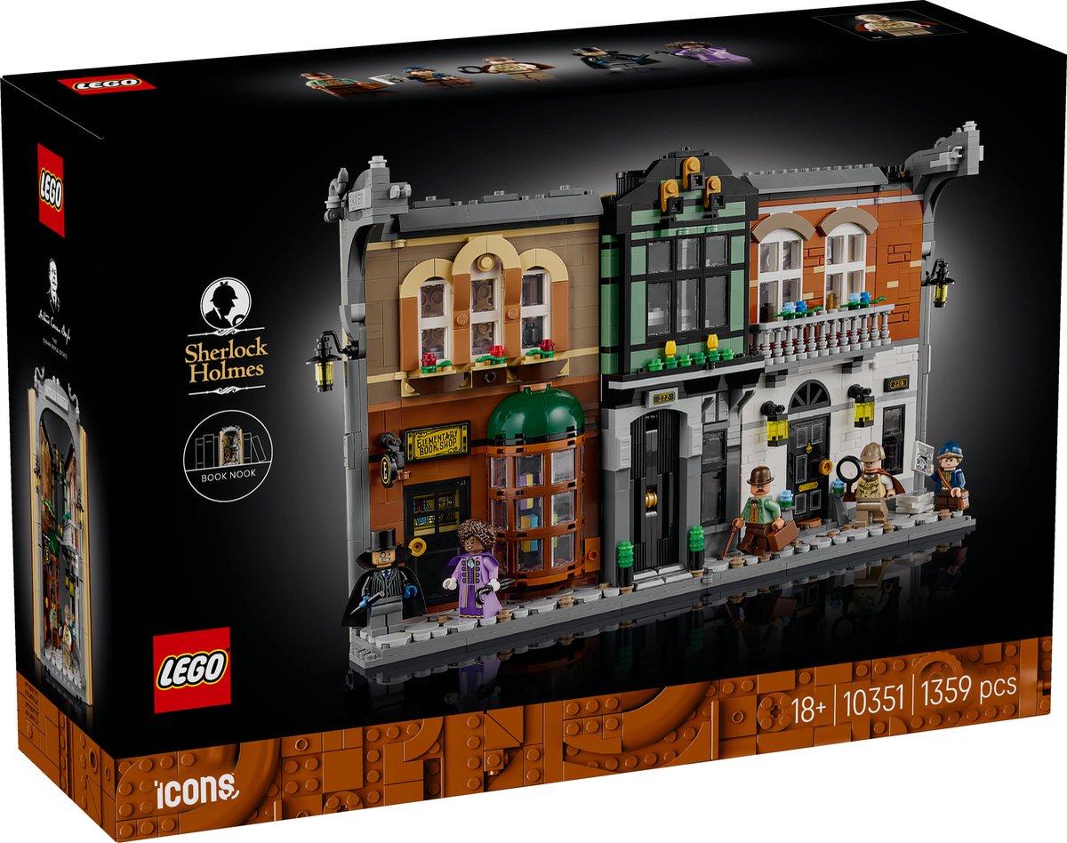 LEGO Icons Boekensteun: Sherlock Holmes - 10351