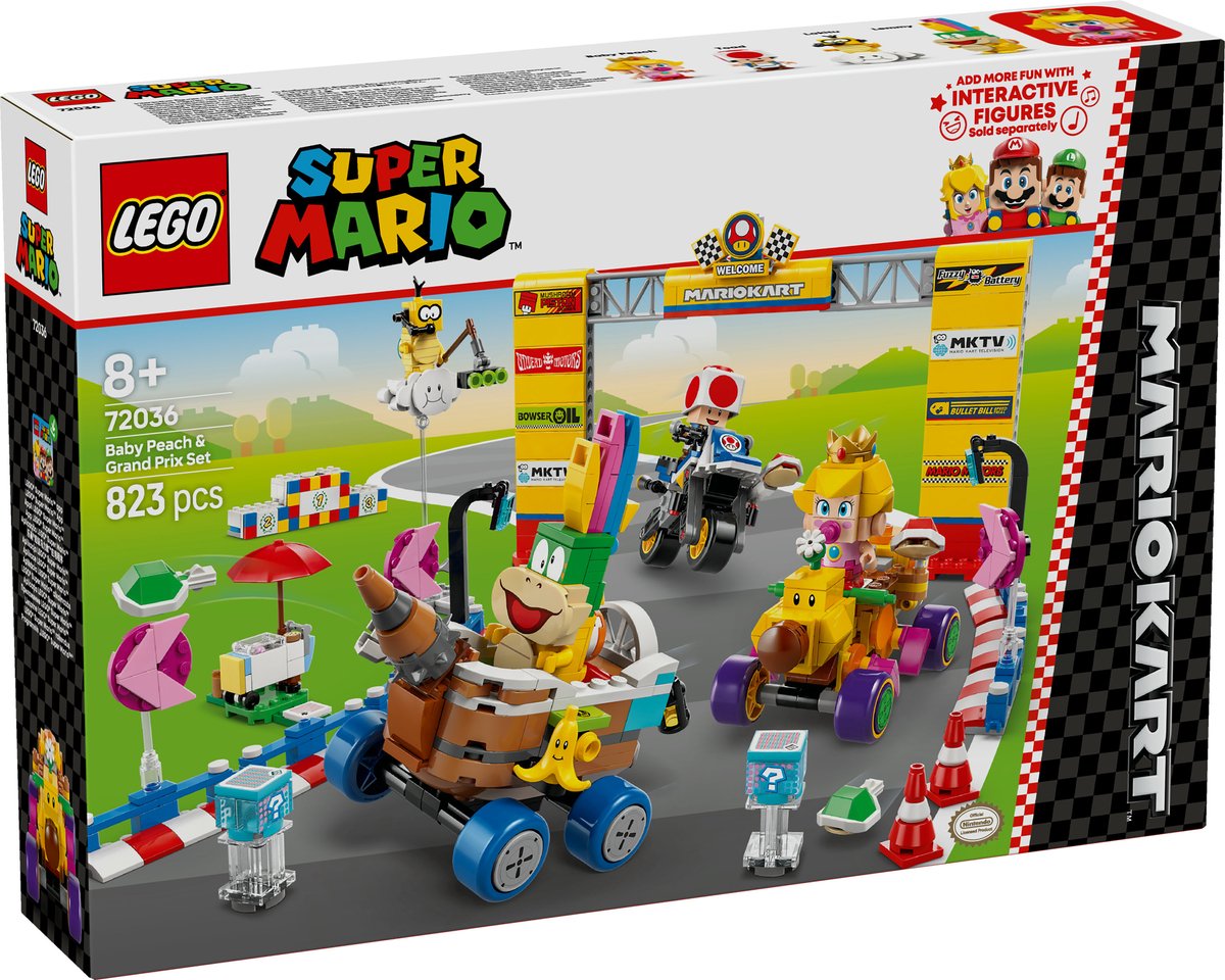 LEGO Super Mario: Mario Kart – Baby Peach en grand prix - 72036