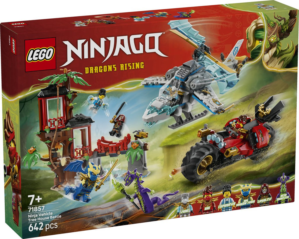 LEGO Ninjago Ninjavoertuigen bij de boomhut - 71857