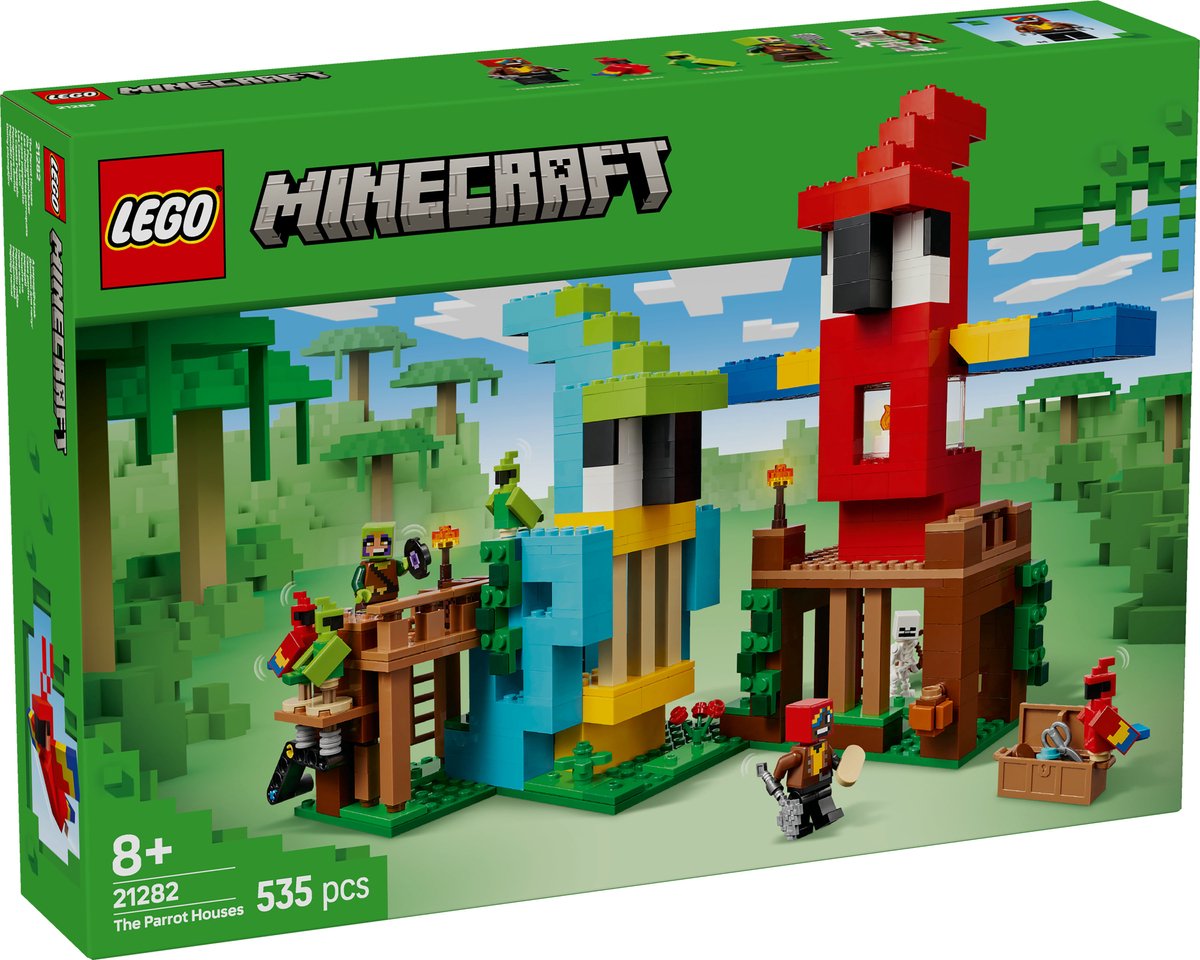 LEGO Minecraft De Papegaaienhuizen - 21282