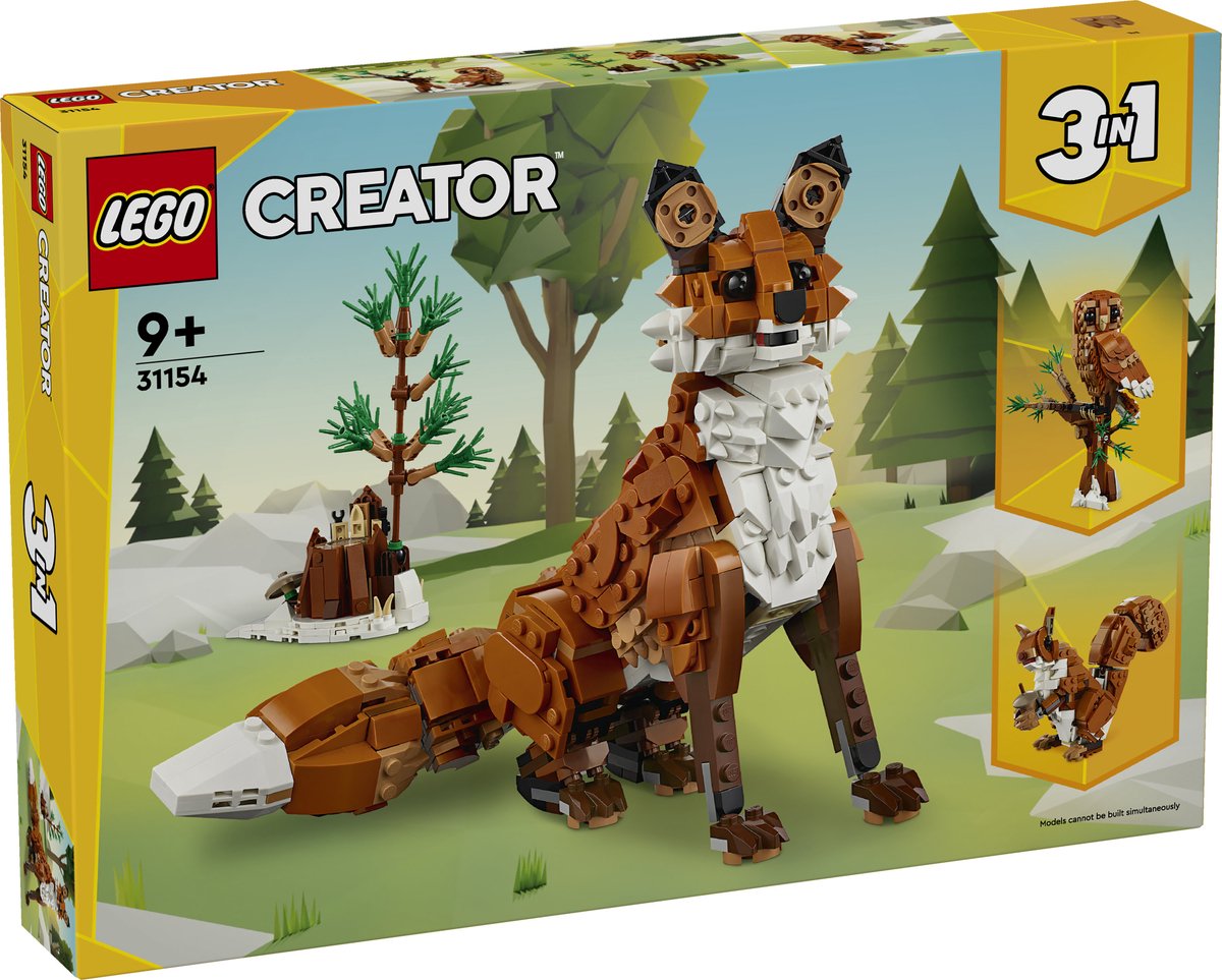LEGO Creator 3-in-1 Bosdieren: Rode vos - 31154