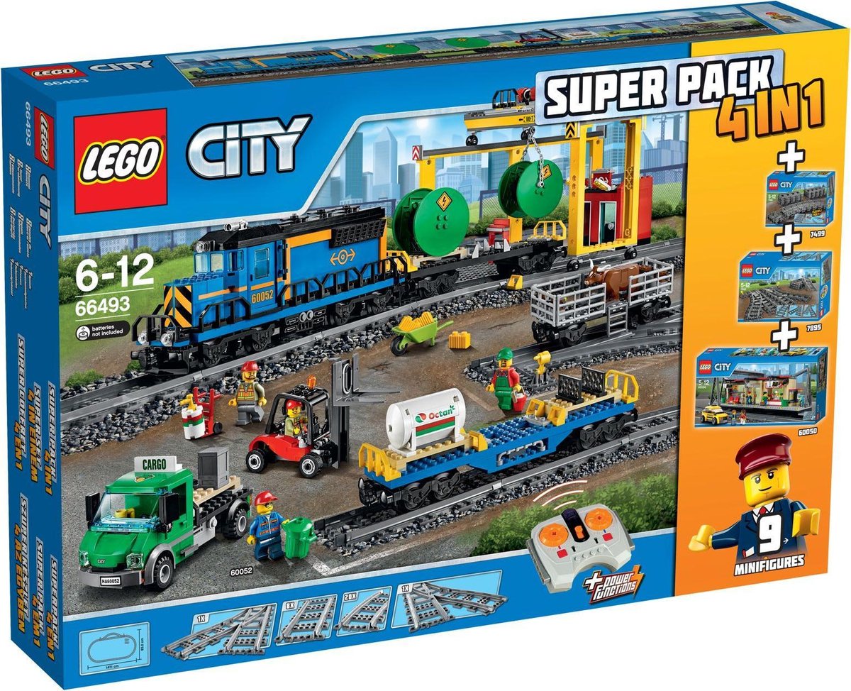 LEGO City Treinen Super Pack 4-in-1 - 66493