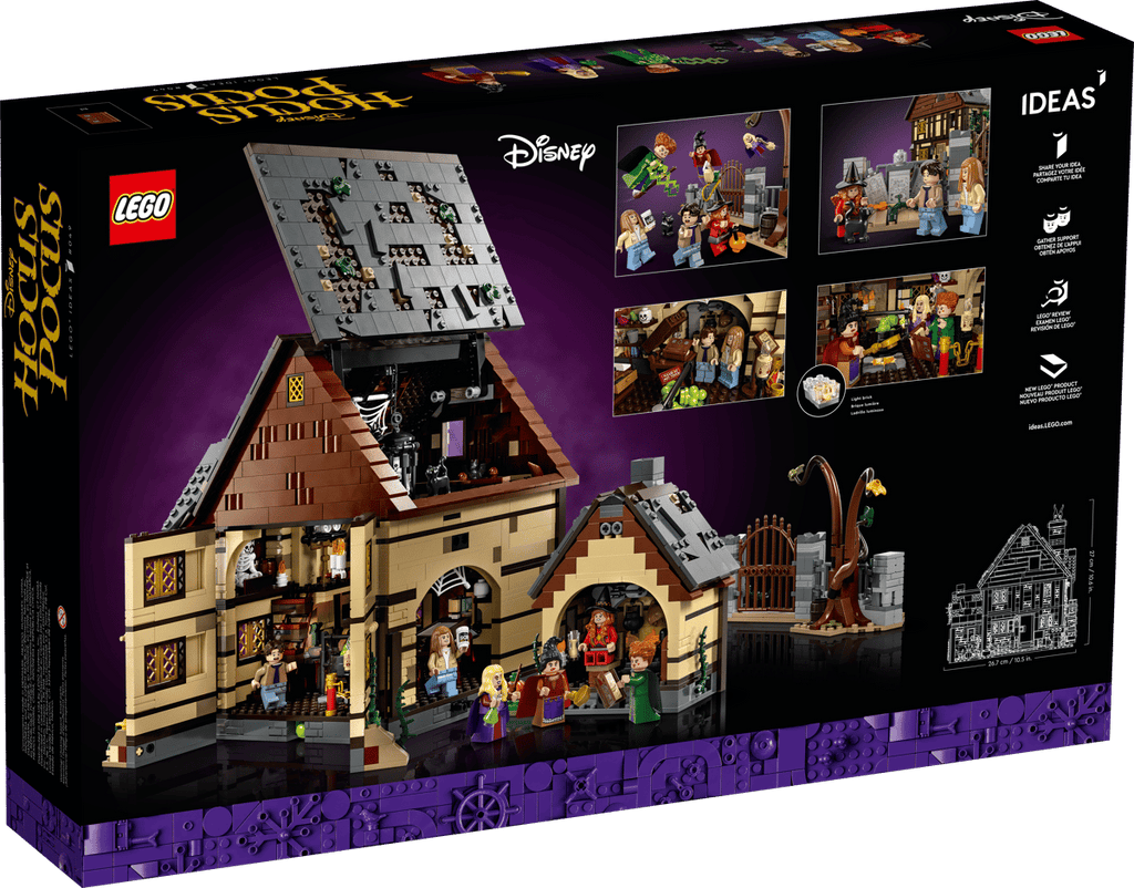 LEGO Ideas Disney Hocus Pocus: het huisje van de Sanderson-zussen - 21341