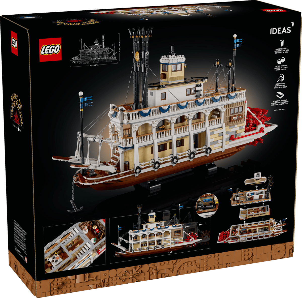 LEGO Ideas Stoomboot - 21356