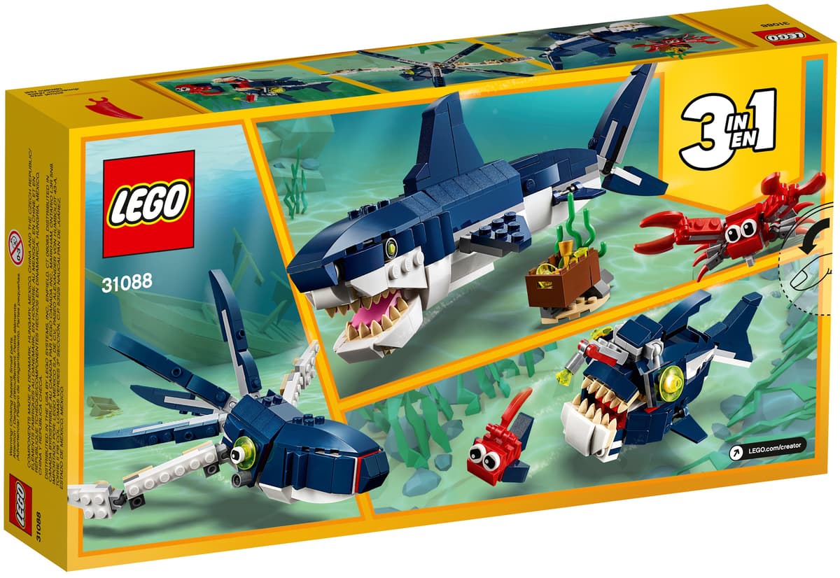 LEGO Creator 3-in-1 Diepzeewezens - 31088
