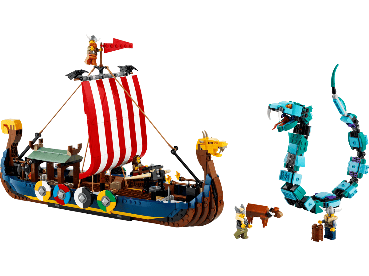 LEGO Creator 3-in-1 Vikingschip en de Midgaardslang - 31132