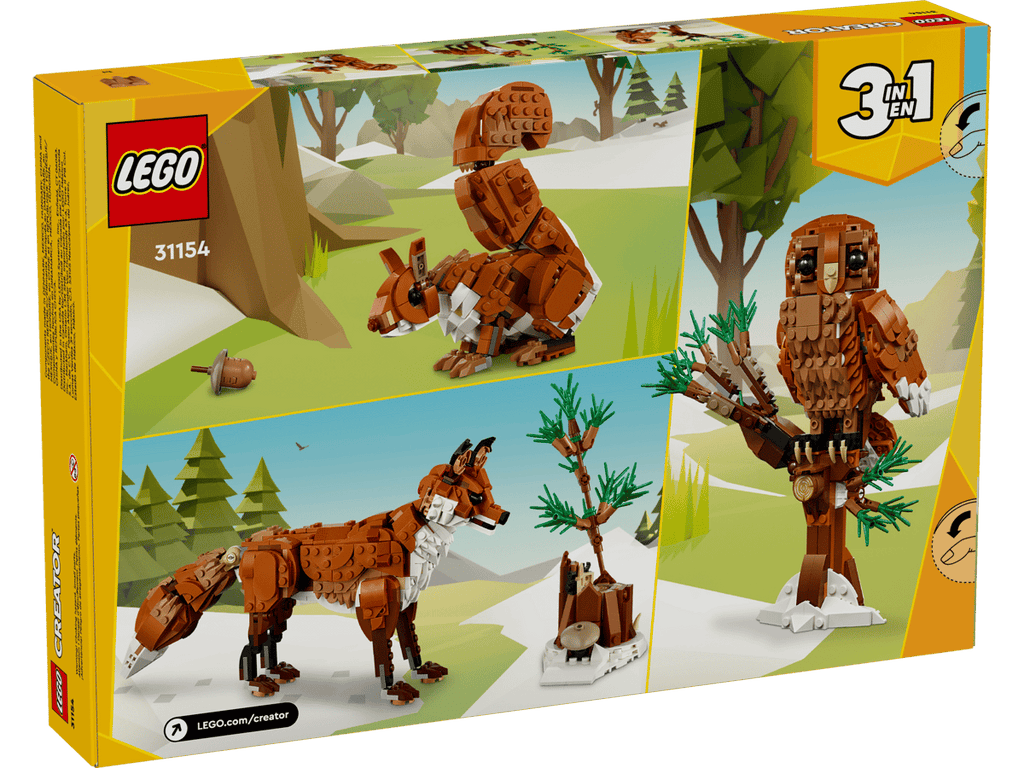 LEGO Creator 3-in-1 Bosdieren: Rode vos - 31154