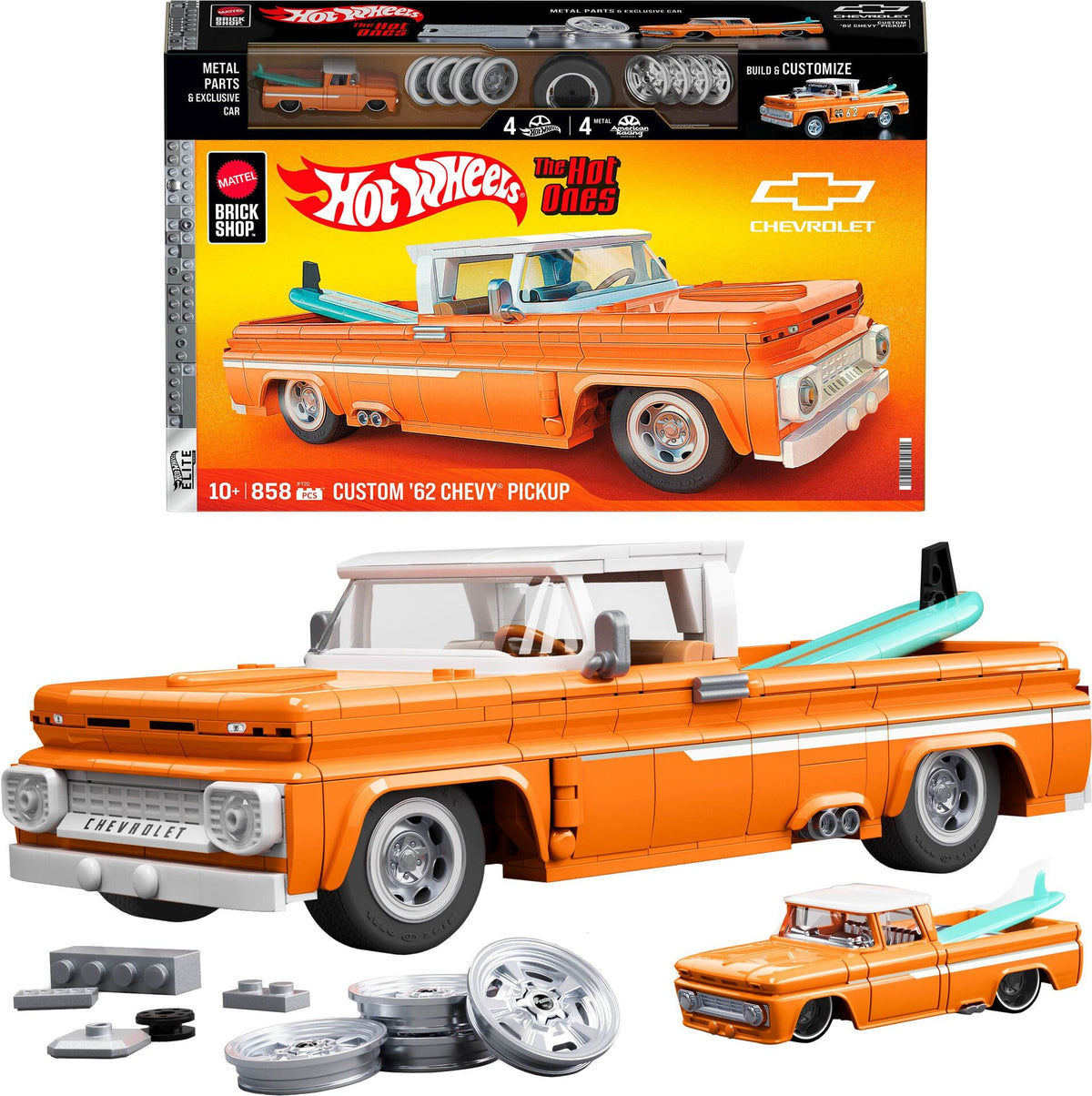 Mattel Brick Shop Hot Wheels Elite Serie Custom '62 Chevy Pickup