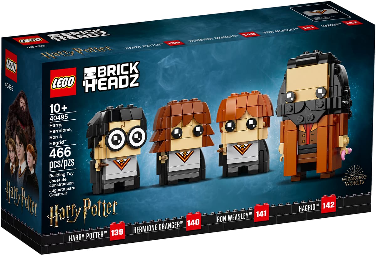LEGO Harry Potter Brickheadz Harry, Hermelien, Ron & Hagrid - 40495