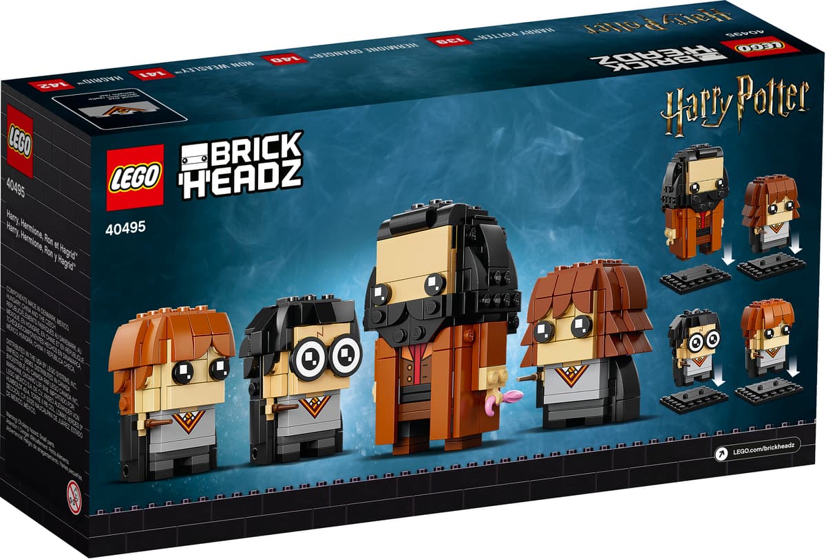LEGO Harry Potter Brickheadz Harry, Hermelien, Ron & Hagrid - 40495