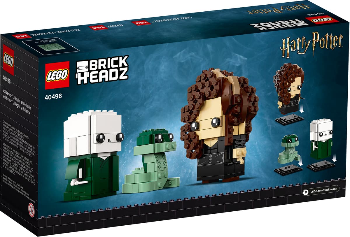 LEGO Harry Potter Brickheadz Voldemort, Nagini & Bellatrix - 40496