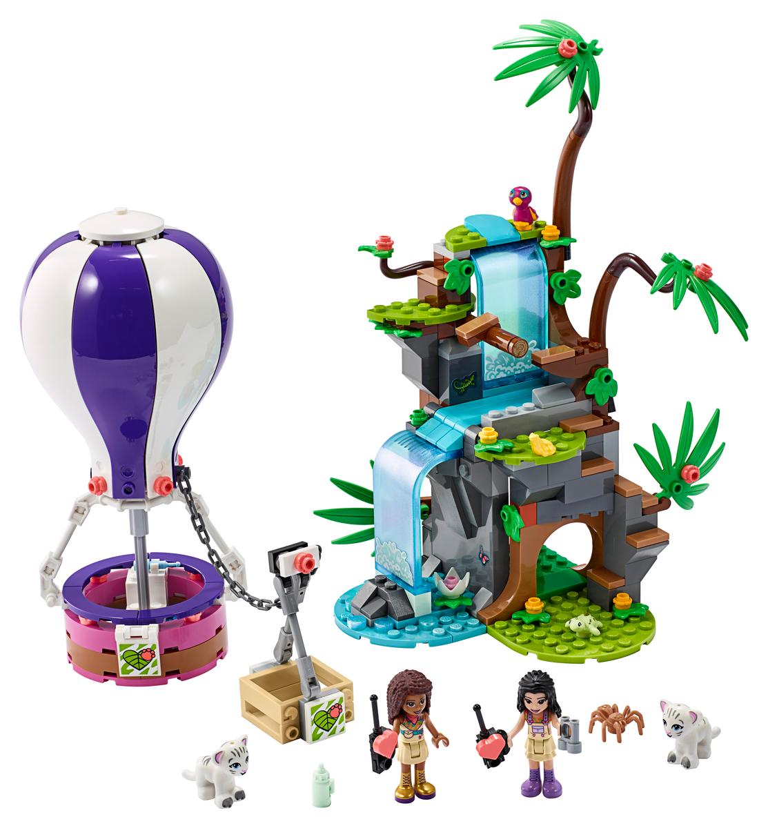 LEGO Friends Tijger reddingsactie met luchtballon in jungle - 41423