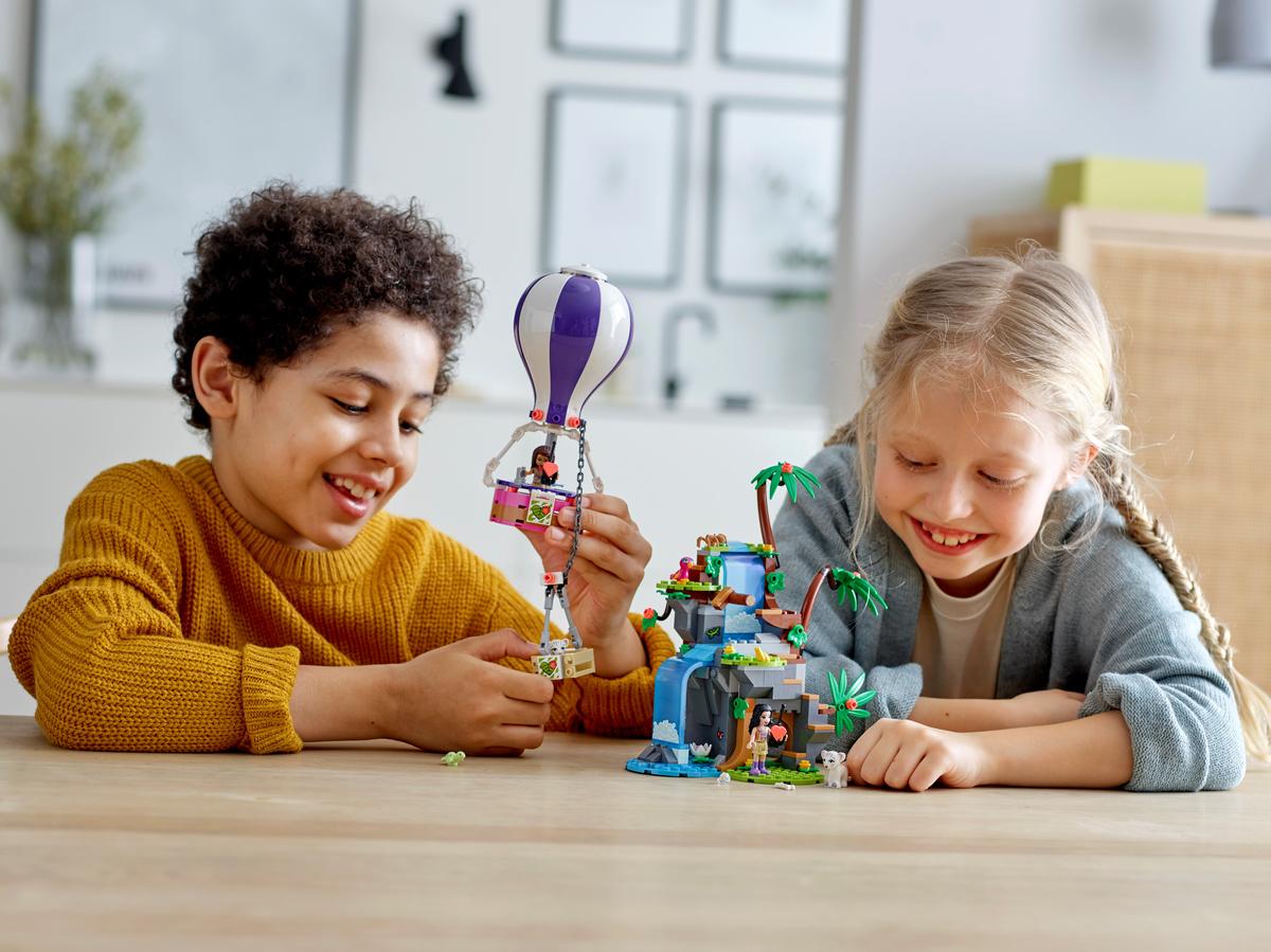 LEGO Friends Tijger reddingsactie met luchtballon in jungle - 41423