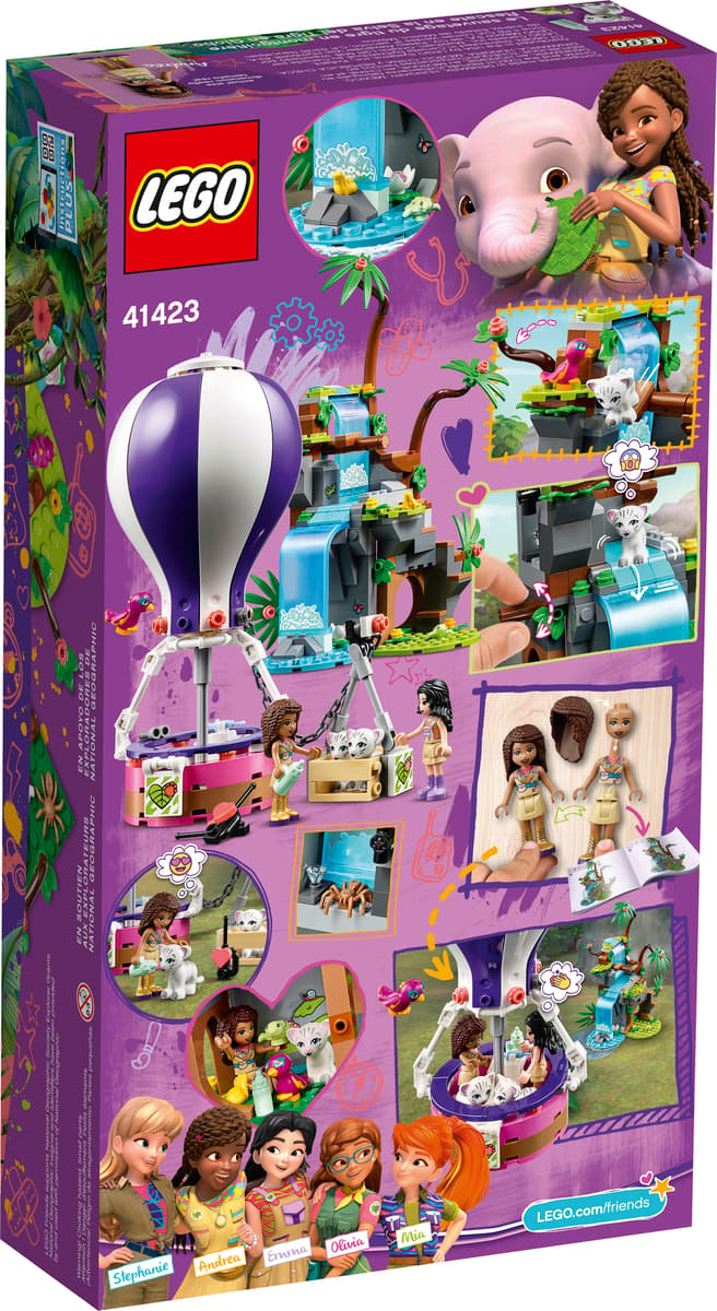 LEGO Friends Tijger reddingsactie met luchtballon in jungle - 41423