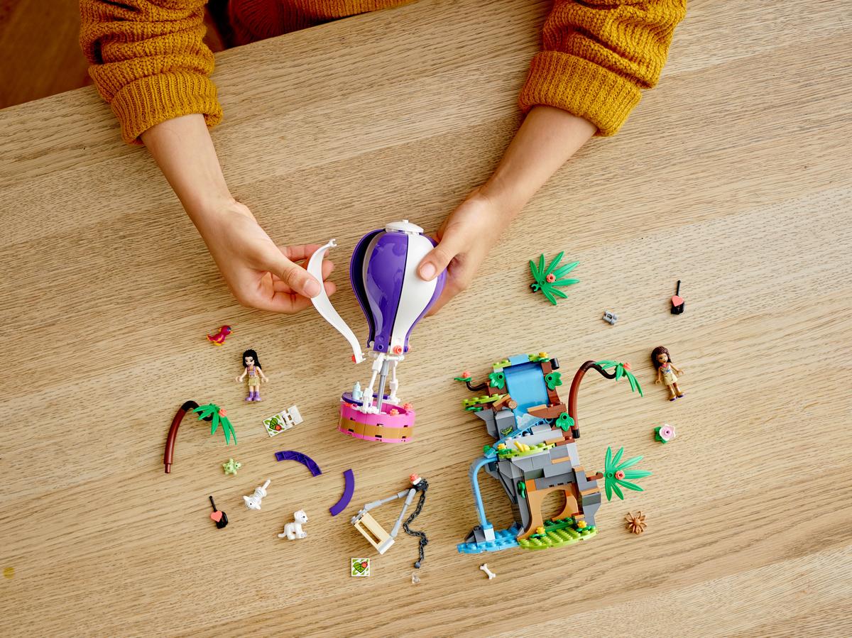LEGO Friends Tijger reddingsactie met luchtballon in jungle - 41423