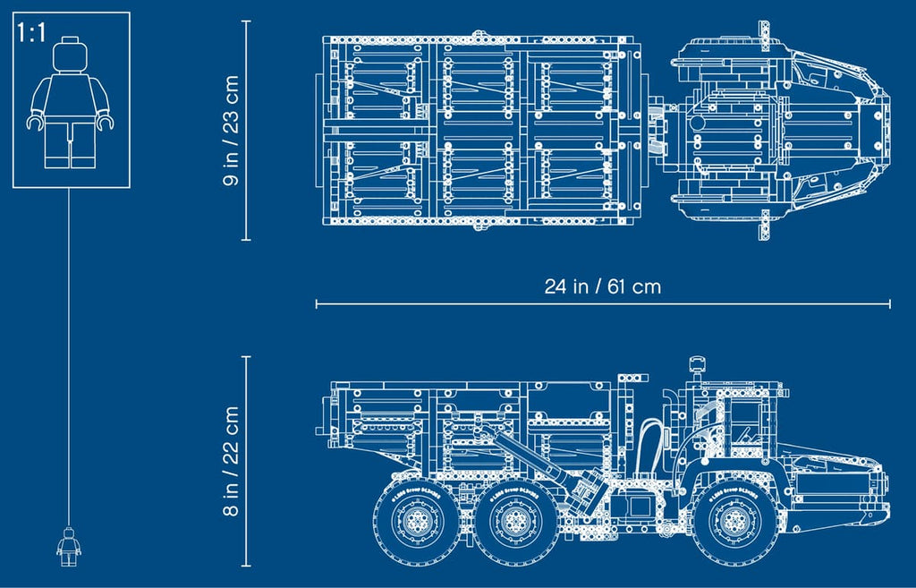 LEGO Technic 6x6 Volvo 6x6 Truck met kieptrailer - 42114