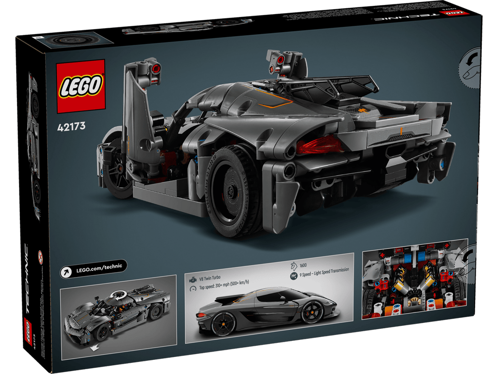 LEGO Technic Koenigsegg Jesko Absolut grijze hypercar - 42173