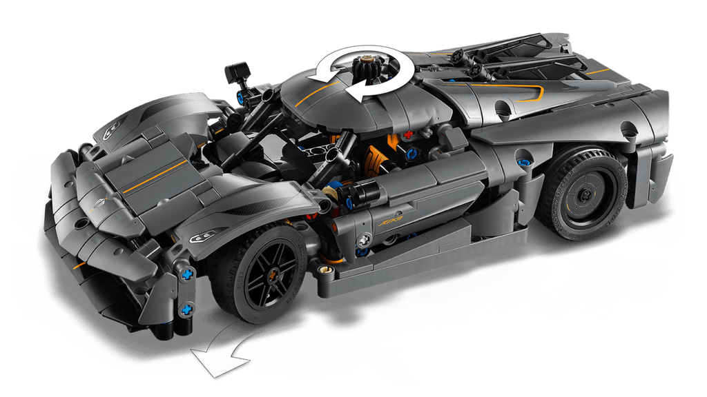 LEGO Technic Koenigsegg Jesko Absolut grijze hypercar - 42173