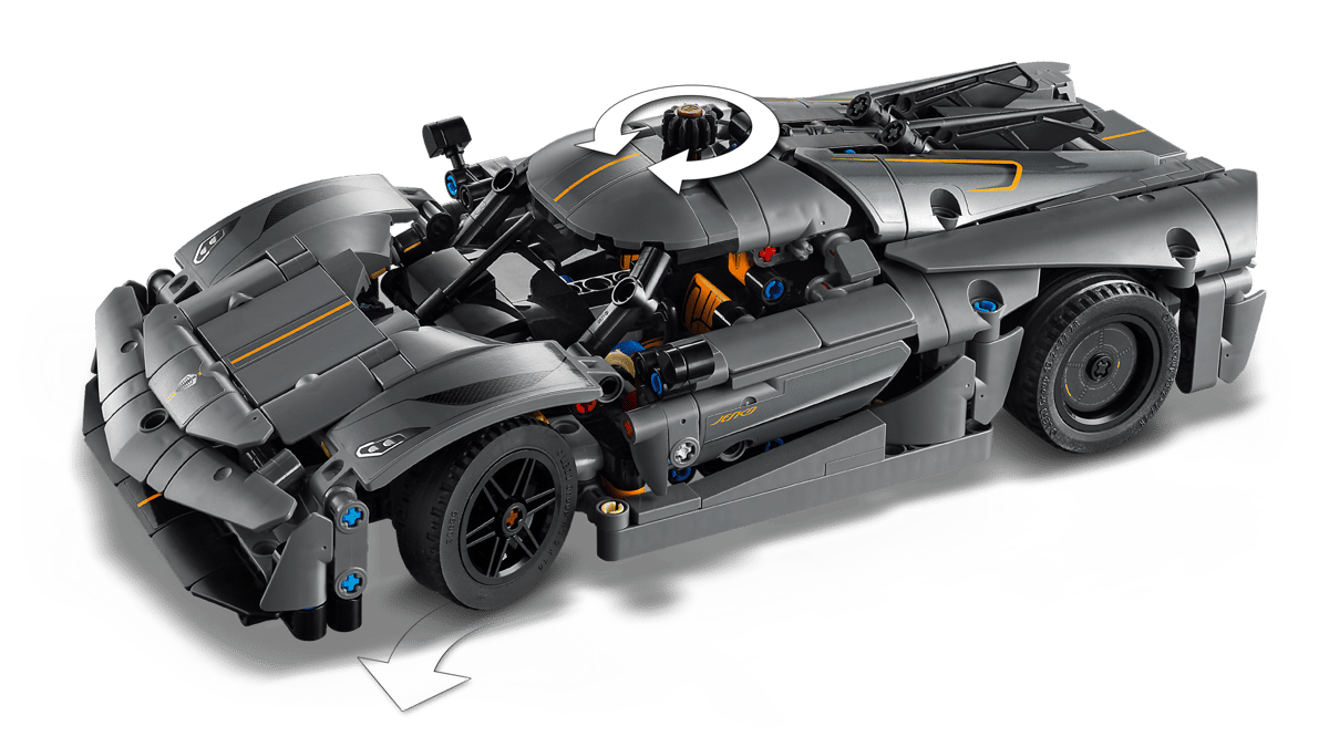 LEGO Technic Koenigsegg Jesko Absolut grijze hypercar - 42173