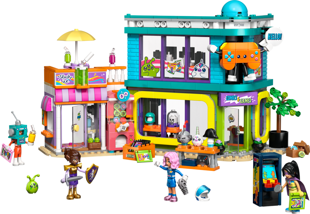 LEGO Friends Stripboeken- en Gamewinkel - 42674