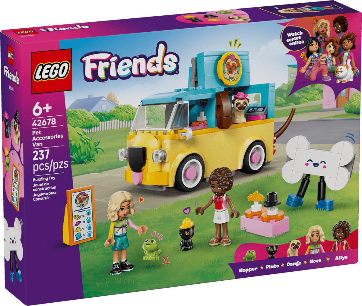 LEGO Friends Bestelwagen met dierenaccessoires - 42678