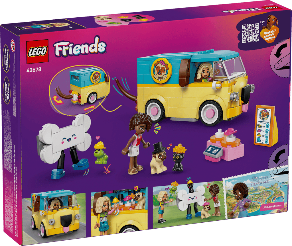 LEGO Friends Bestelwagen met dierenaccessoires - 42678