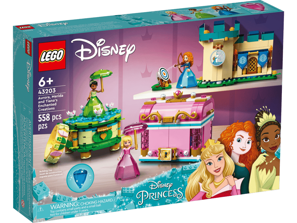 LEGO Disney Princess Aurora's, Merida's & Tiana's Betoverde Creaties - 43203