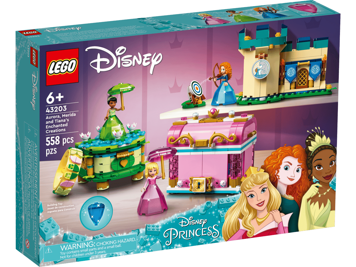 LEGO Disney Princess Aurora's, Merida's & Tiana's Betoverde Creaties - 43203