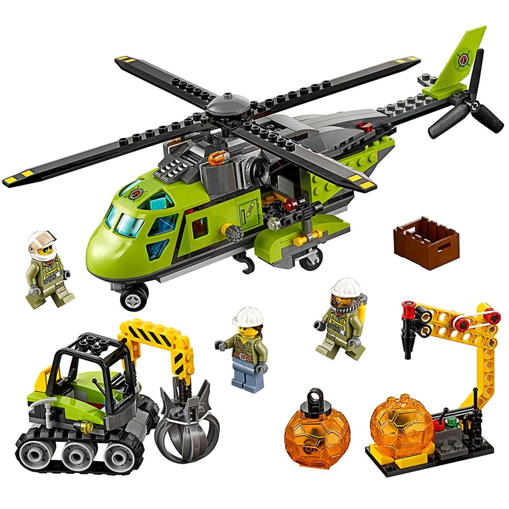 LEGO City Vulkaan bevoorradingshelikopter - 60123