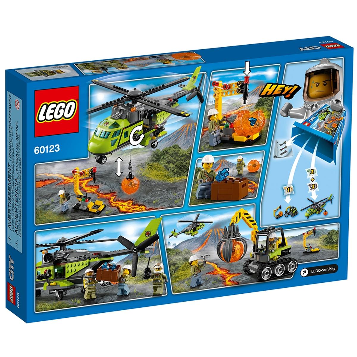 LEGO City Vulkaan bevoorradingshelikopter - 60123