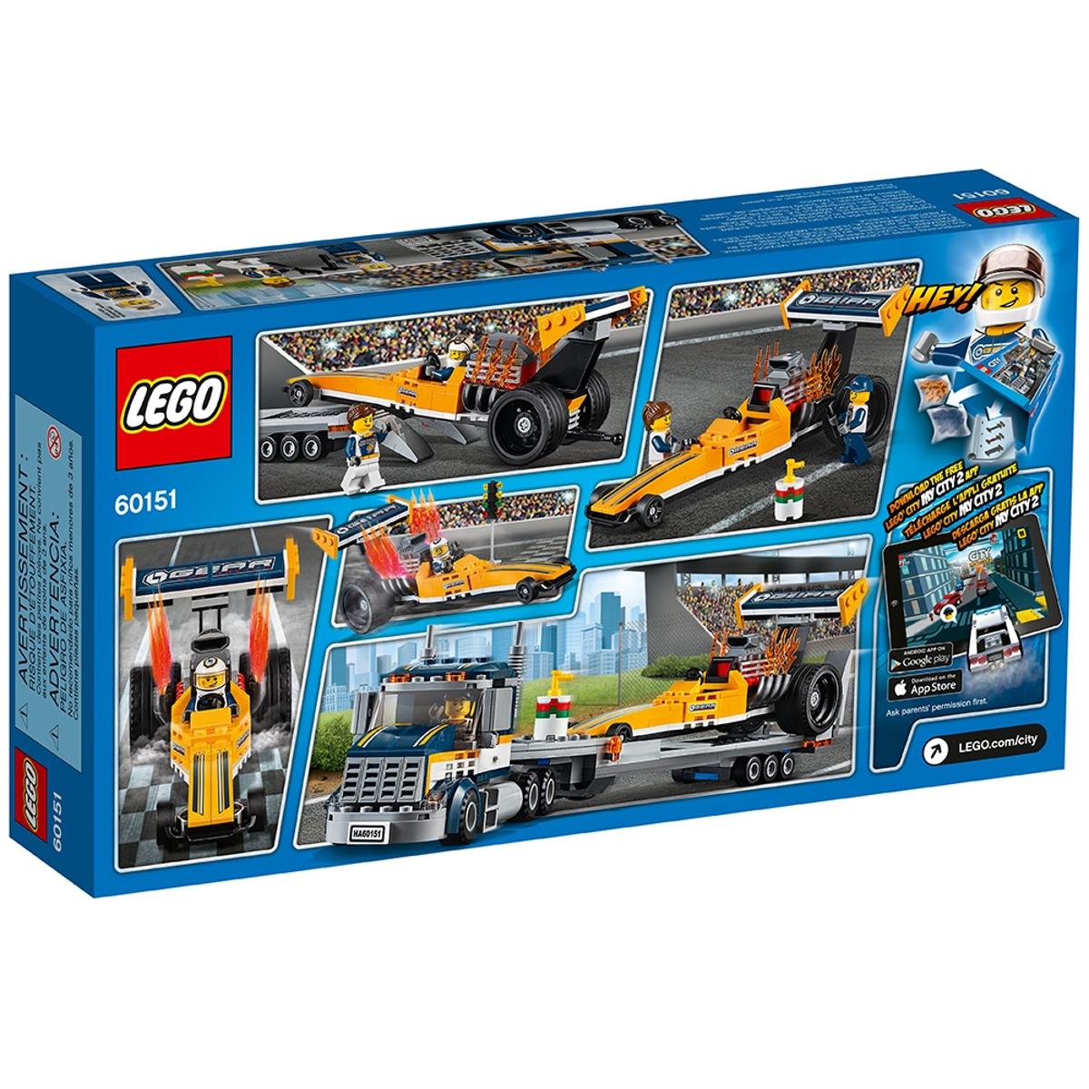 LEGO City Dragster transportvoertuig - 60151