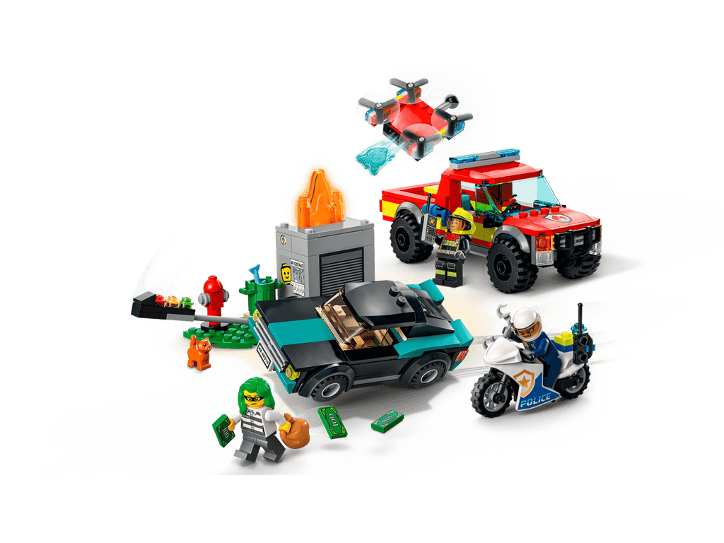 LEGO City Brandweer & Politie Achtervolging - 60319
