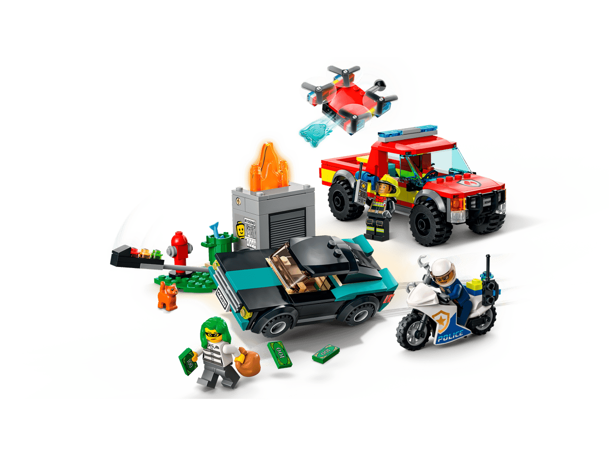 LEGO City Brandweer & Politie Achtervolging - 60319